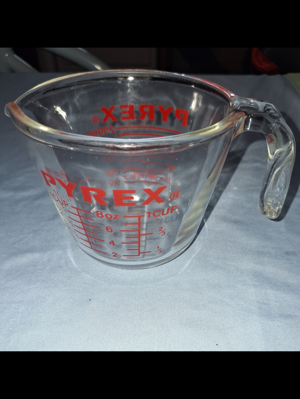 PYREX Red Glass 1-Cup Measuring Cup